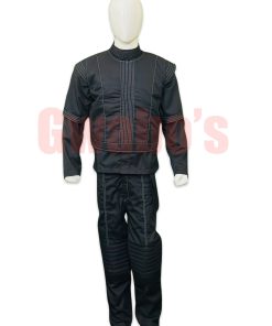 Alternative view of Boba Fett Inspired  BOBF Cosplay Costume / Book of Boba Fett Cosplay / Boba leather  / Boba Fett vest / Boba Fett Armor Flight Suit Set