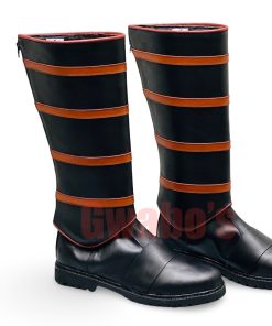 Handmade Fennec Shand Leather Shoes With Leg Wraps  - Women's Mandalorian Inspired Boots - Fennce Halloween Leather cosplay Boots