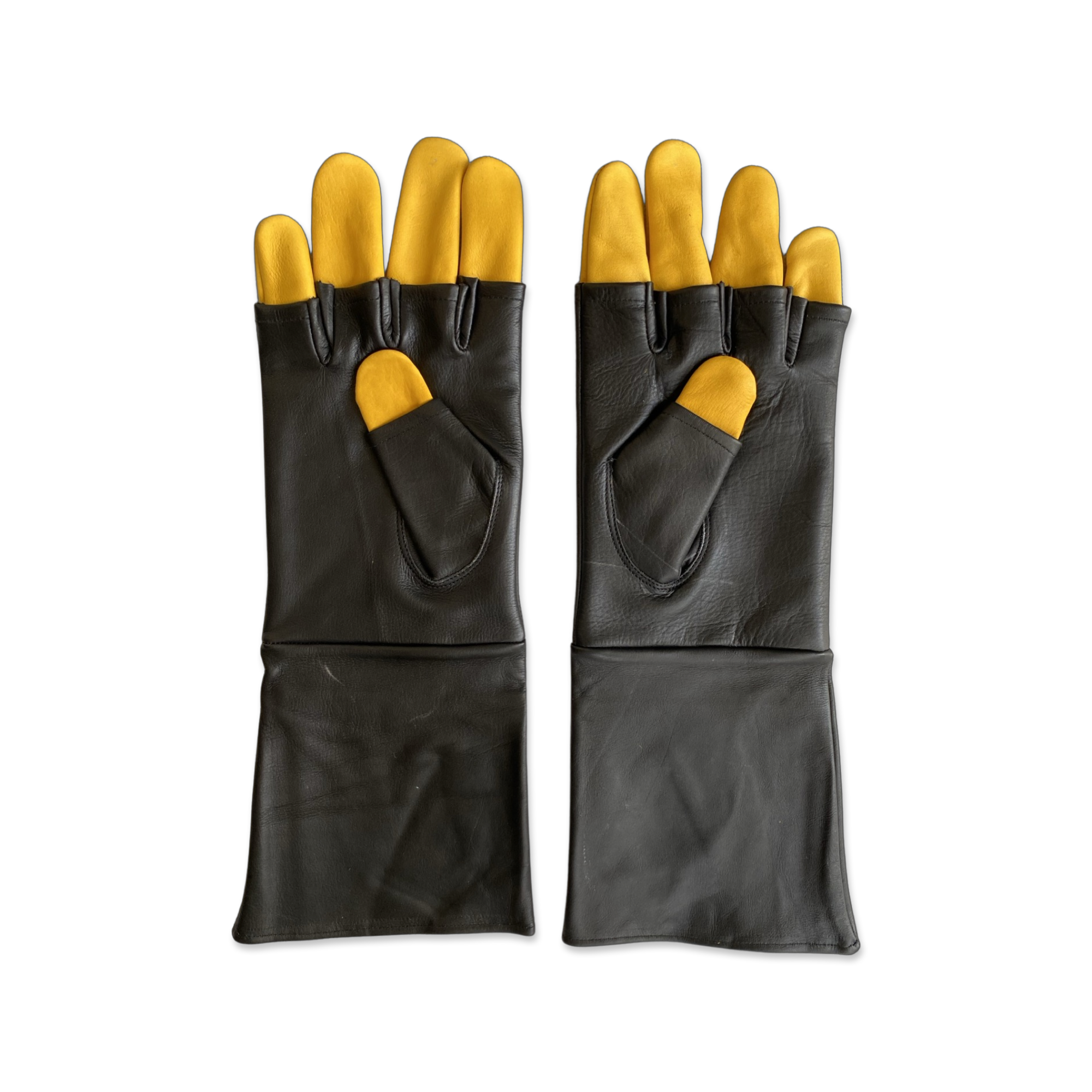Handmade Mandalorian Leather Gloves - Star Wars Inspired Cosplay Accessory - Custom Mandalorian cosplay gloves - Image 2