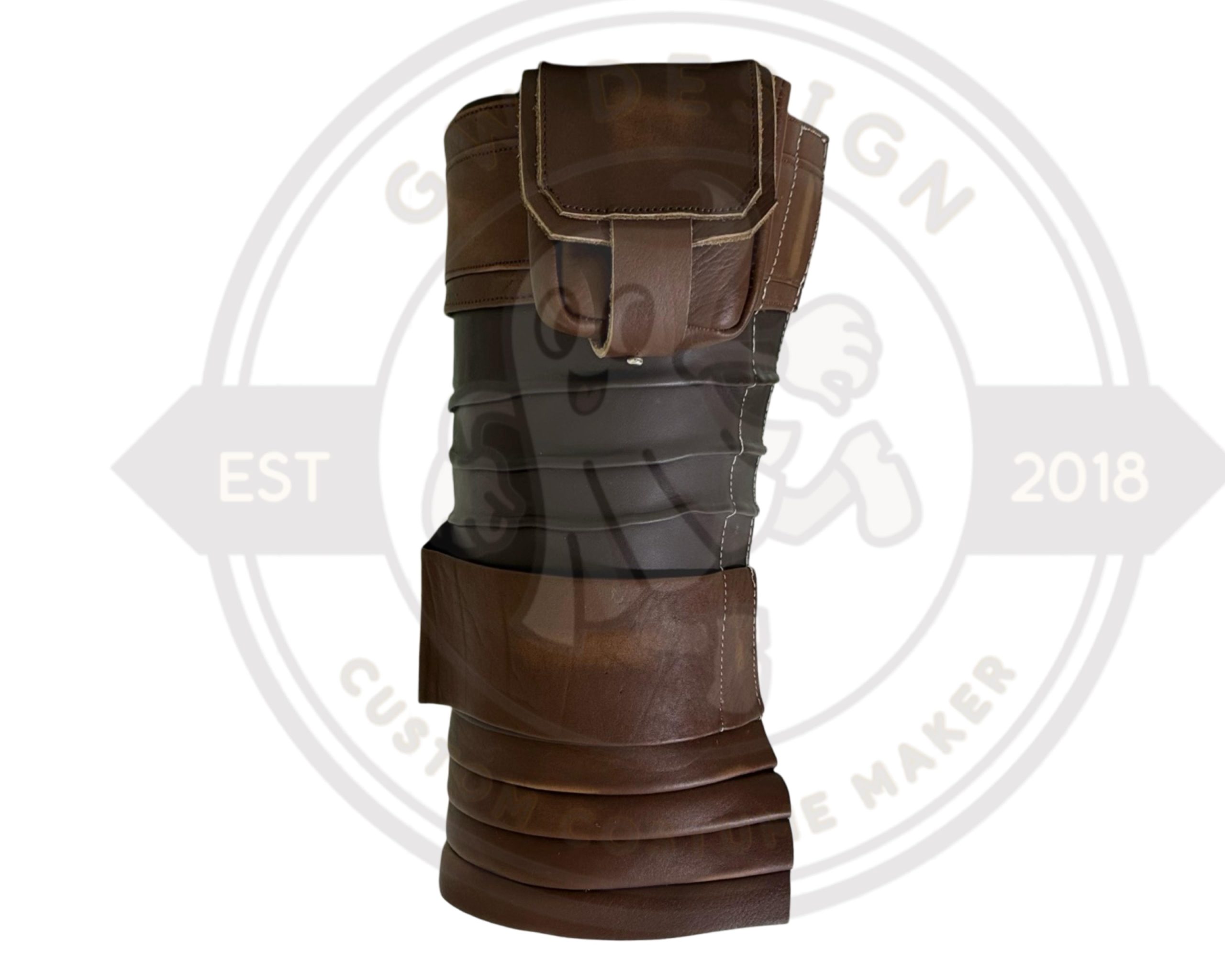 Mandalorian Accurate Leather Leg Wraps | Cosplay Custom Shoes Gaiters | both left & right leg wraps - Image 3
