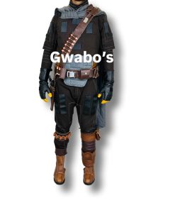 Alternative view of The mandalorian leather belt and bandalior