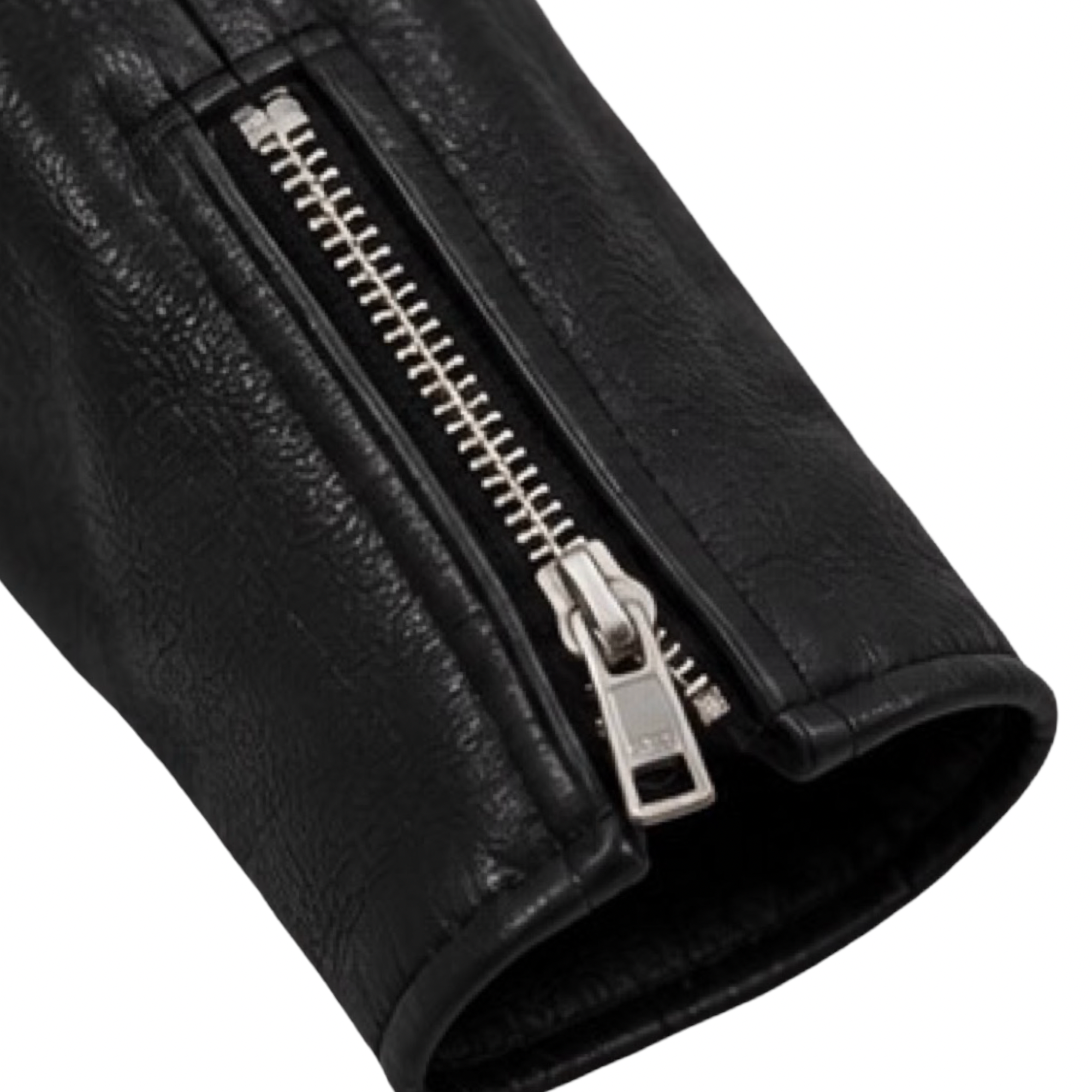 TWD Negan Black Cowhide Leather Jacket – Belted Biker Style, Made to Measure - Image 2